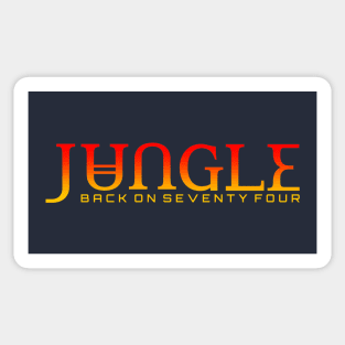 JUNGLE ✅ Back on seventy four Sticker